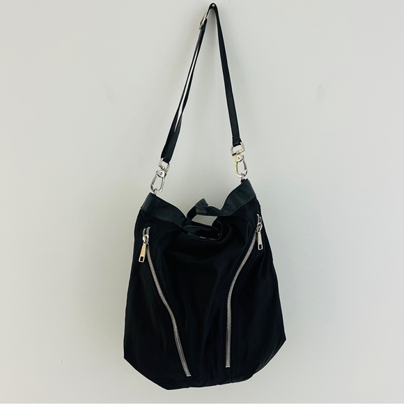 HOBO Handbags - HOBO Black Crossbody Tote Zippers Nylon Classic